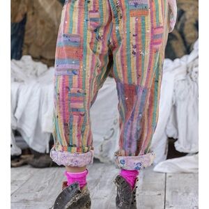 Magnolia Pearl Striped Miner Pants. Brand New. Unworn, with tags OS